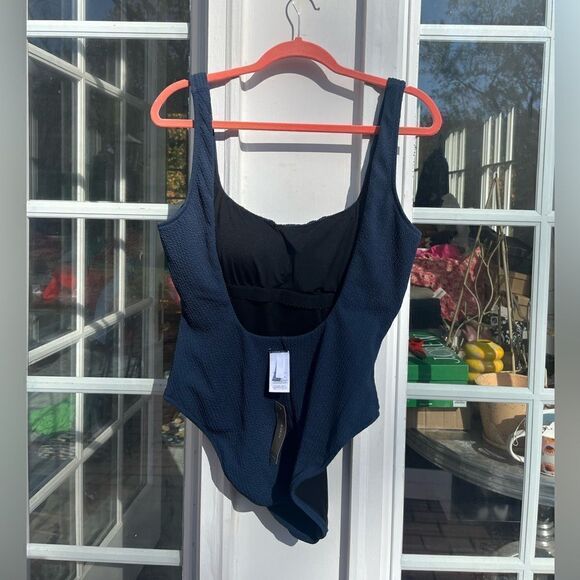 J Crew Textured Square Neck One Piece NWT - Picture 8 of 8